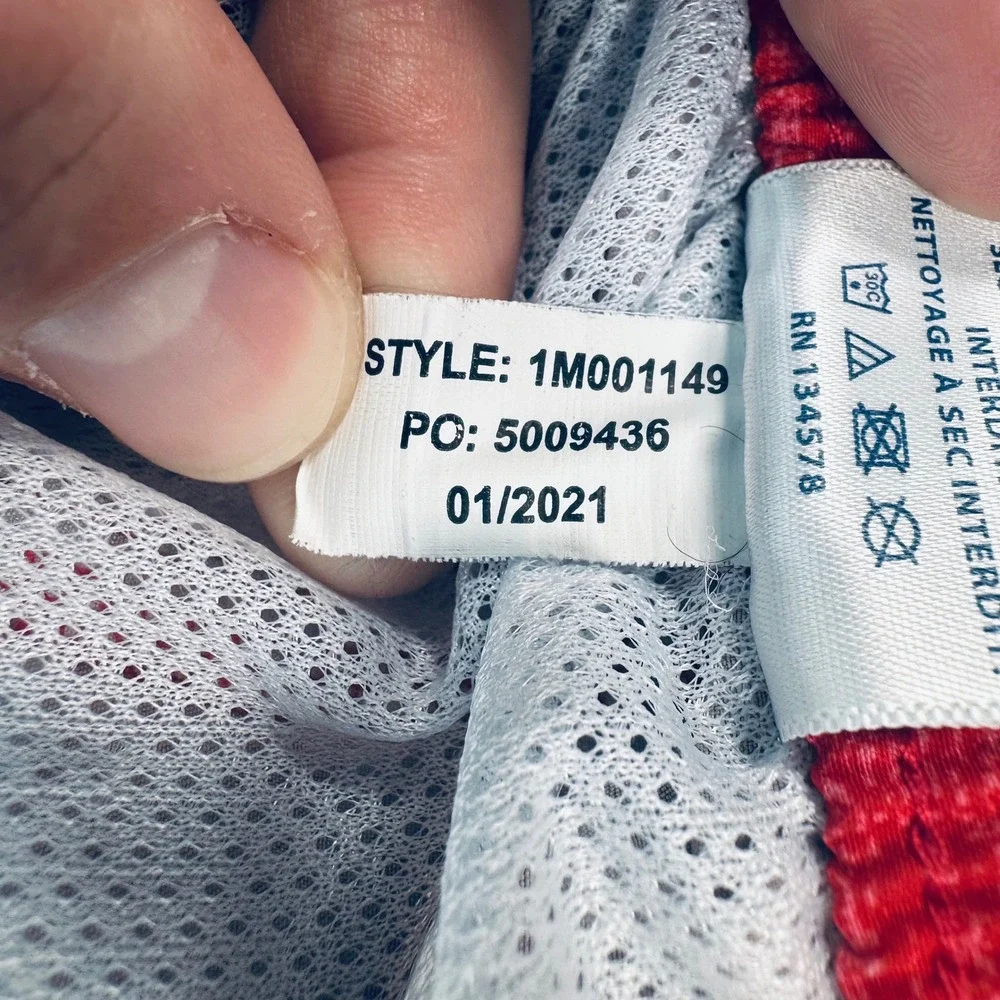 Vineyard Vines Men's 3XB Chappy Swim Trunks Red White Blue Striped Board Shorts